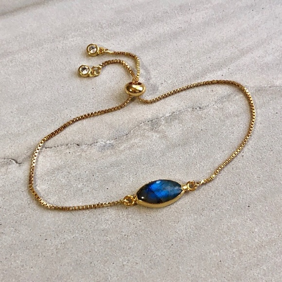 Estrella & Luna Jewelry - ❗️LAST❗️ Dainty Labradorite 14K Gold Bracelet